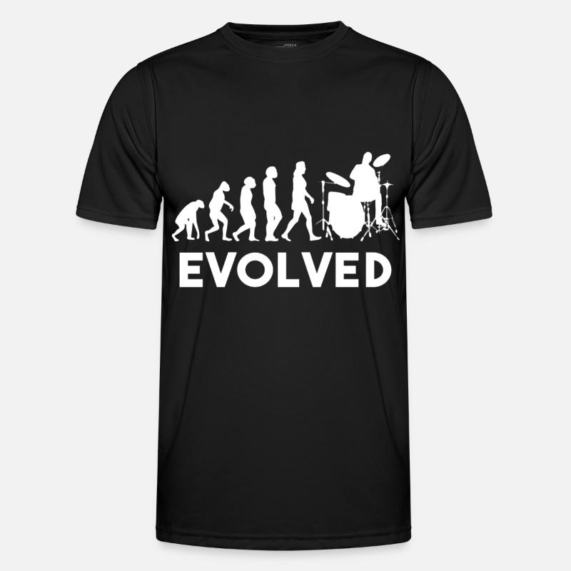 Drummer Drums Evolution - Men's Functional T-Shirt - black