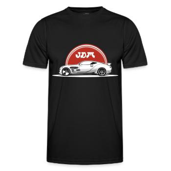 JDM Japan Motorsport Tuning Auto Drift Tuner Car - Men's Functional T-Shirt - black - Front - AI Model Male 178 dark (178cm)