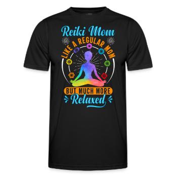 Praticiens Reiki Maître Reiki Maman Reiki - T-shirt sport Homme - noir - Devant - AI Model Male 178 dark (178cm)