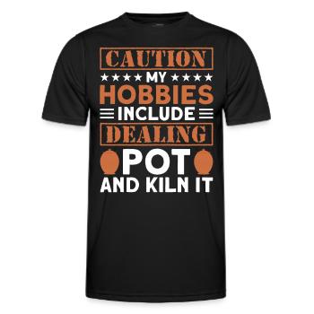Töpfern Töpfer Töpferei Pottery - Männer Funktions-T-Shirt - Schwarz - Vorne - AI Model Male 178 dark (178cm)
