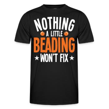 Perle Perle Broderie Bijoutier Fabricant de bijoux - T-shirt sport Homme - noir - Devant - AI Model Male 178 dark (178cm)