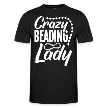 Perle Perle Broderie Bijoutier Fabricant de bijoux - T-shirt sport Homme - noir - Devant - AI Model Male 178 dark (178cm)
