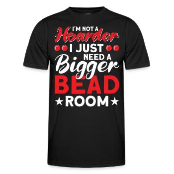 Perle Perle Broderie Bijoutier Fabricant de bijoux - T-shirt sport Homme - noir - Devant - AI Model Male 178 dark (178cm)
