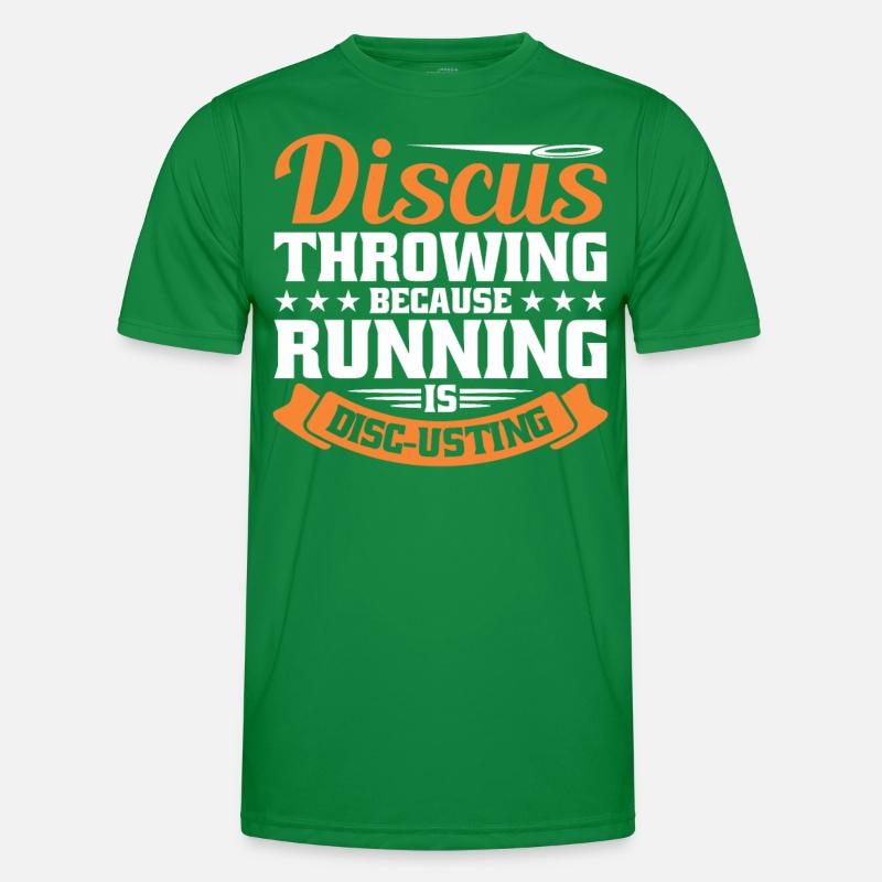 Diskuswurf Diskuswerfer Leichtathletik Diskus Männer Funktions-T-Shirt