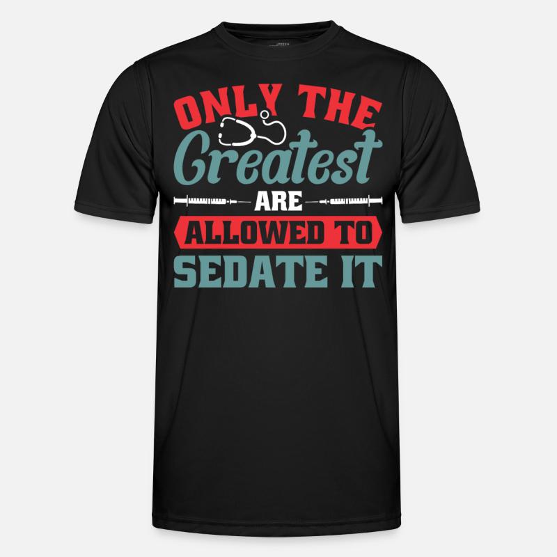 Anesthesia Anesthesia Technician Anesthesiologist - Men's Functional T-Shirt - black