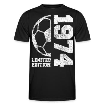 édition limitée 1974 - T-shirt sport Homme - noir - Devant - AI Model Male 178 dark (178cm)