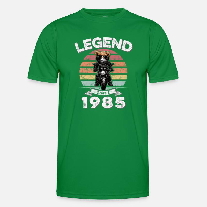 1985 Geburtstag Legend since sunset Teddy Männer Funktions-T-Shirt