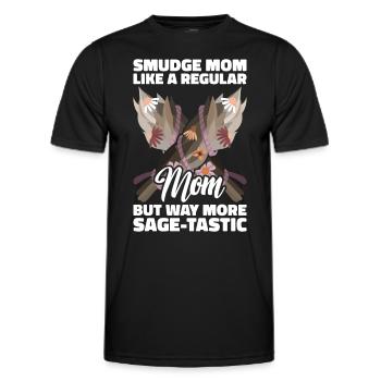 Smudging Smudge Spiritual Healing Incense - Men's Functional T-Shirt - black - Front - AI Model Male 178 dark (178cm)