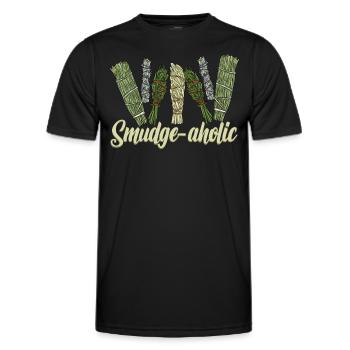 Smudging Smudge Encens de guérison spirituelle - T-shirt sport Homme - noir - Devant - AI Model Male 178 dark (178cm)