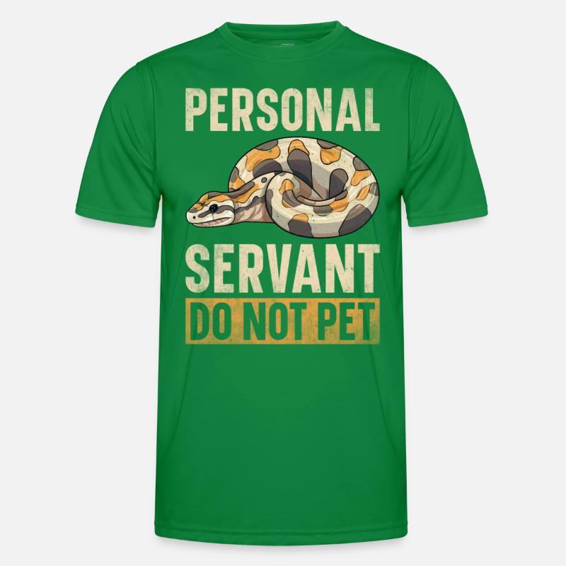 Banana Ball Python Herpetologist Coral Ball Männer Funktions-T-Shirt