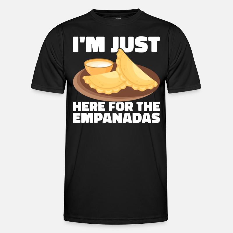 Empanada Spanische Teigtasche Mexikanisch - Männer Funktions-T-Shirt - Schwarz