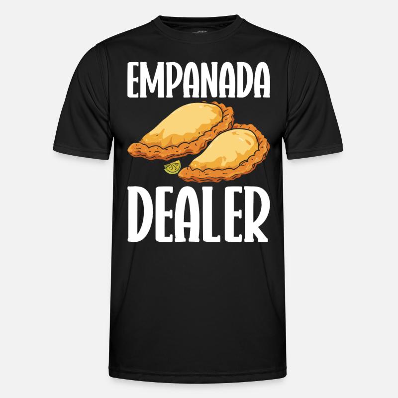 Empanada Spanische Teigtasche Mexikanisch - Männer Funktions-T-Shirt - Schwarz