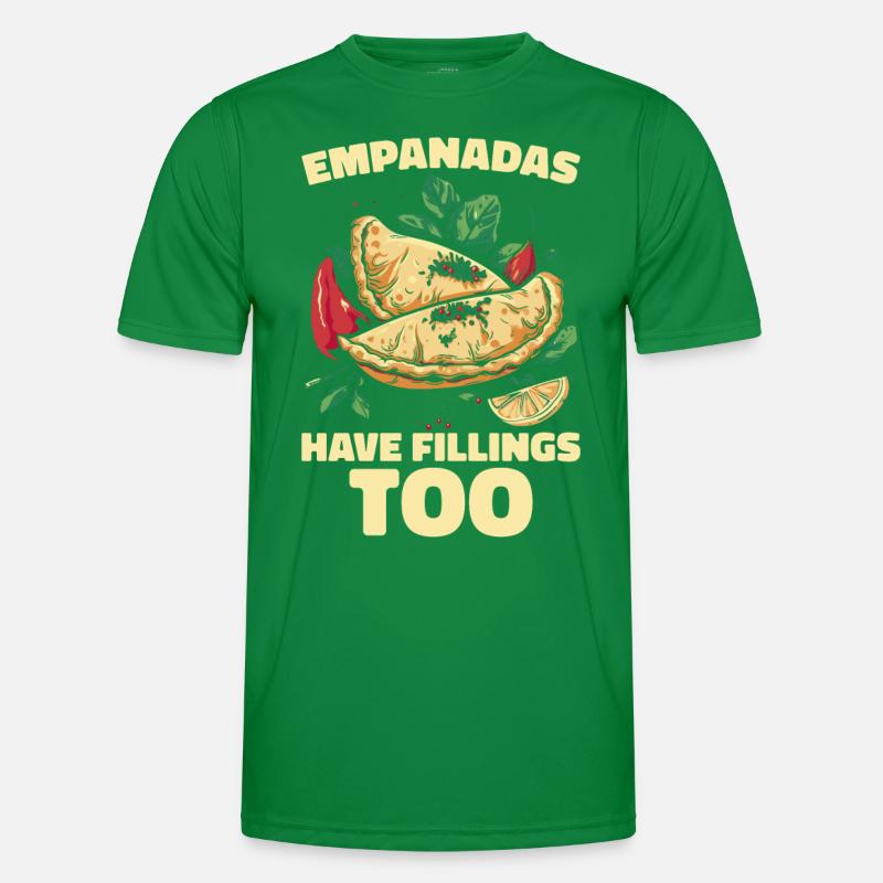 Empanada Spanische Teigtasche Mexikanisch Männer Funktions-T-Shirt
