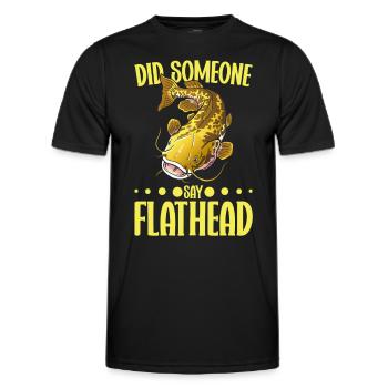 Catfish Angler Catfish Catfishing Catfish Fishing - Men's Functional T-Shirt - black - Front - AI Model Male 178 dark (178cm)