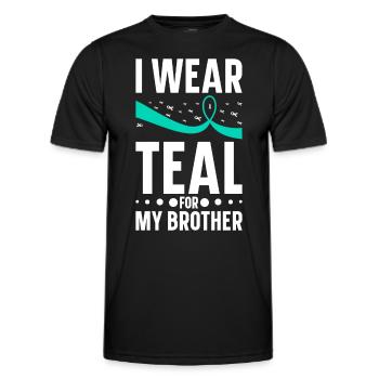 Awareness of Addiction Prevention Addiction - Men's Functional T-Shirt - black - Front - AI Model Male 178 dark (178cm)