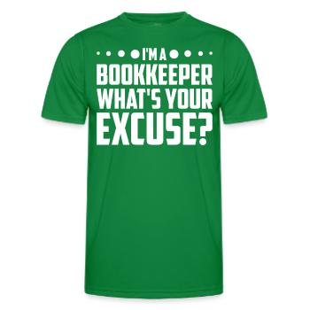 Comptabilité Comptable Financier Profession de comptable - T-shirt sport Homme - vert - Devant - AI Model Male 178 dark (178cm)