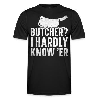 Metzger Fleischer Metzgerei Fleischerei - Männer Funktions-T-Shirt - Schwarz - Vorne - AI Model Male 178 dark (178cm)