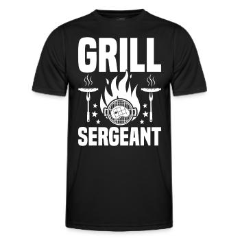 Grillades Barbecue Grillades de fête Barbecue professionnel - T-shirt sport Homme - noir - Devant - AI Model Male 178 dark (178cm)