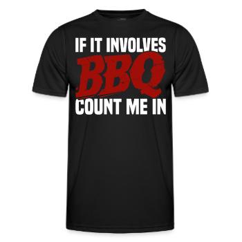 Grillades Barbecue Grillades de fête Barbecue professionnel - T-shirt sport Homme - noir - Devant - AI Model Male 178 dark (178cm)