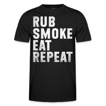 Grillades Barbecue Grillades de fête Barbecue professionnel - T-shirt sport Homme - noir - Devant - AI Model Male 178 dark (178cm)