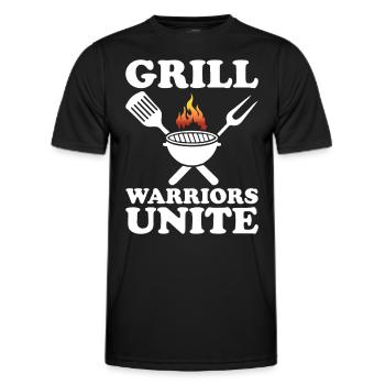 Grillades Barbecue Grillades de fête Barbecue professionnel - T-shirt sport Homme - noir - Devant - AI Model Male 178 dark (178cm)