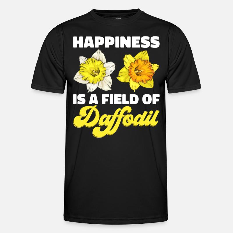 Daffodils Flower Daffodil Daffodils - Men's Functional T-Shirt - black