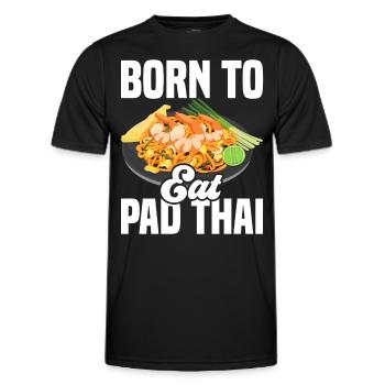 Pad Thai Thai Food Thai Cuisine Thailand - Men's Functional T-Shirt - black - Front - AI Model Male 178 dark (178cm)