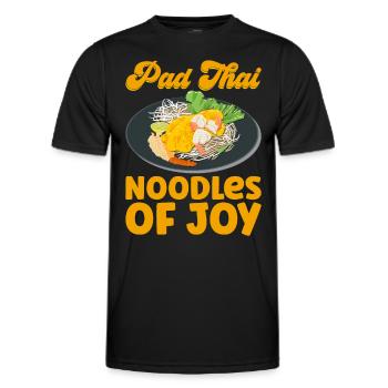 Pad Thai Thai Food Thai Cuisine Thailand - Men's Functional T-Shirt - black - Front - AI Model Male 178 dark (178cm)