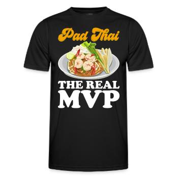 Pad Thai Thai Food Thai Cuisine Thailand - Men's Functional T-Shirt - black - Front - AI Model Male 178 dark (178cm)