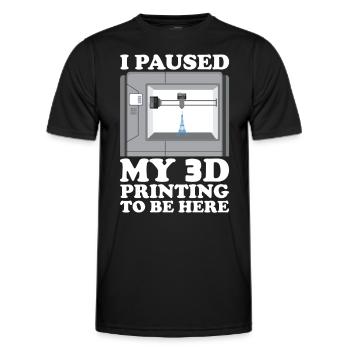 Filament d’imprimante 3D Impression 3D Impression 3D Imprimante 3D - T-shirt sport Homme - noir - Devant - AI Model Male 178 dark (178cm)