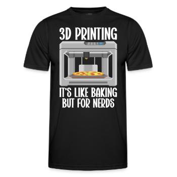3D Drucker Filament 3D Drucken 3D Druck 3D Printer - Männer Funktions-T-Shirt - Schwarz - Vorne - AI Model Male 178 dark (178cm)