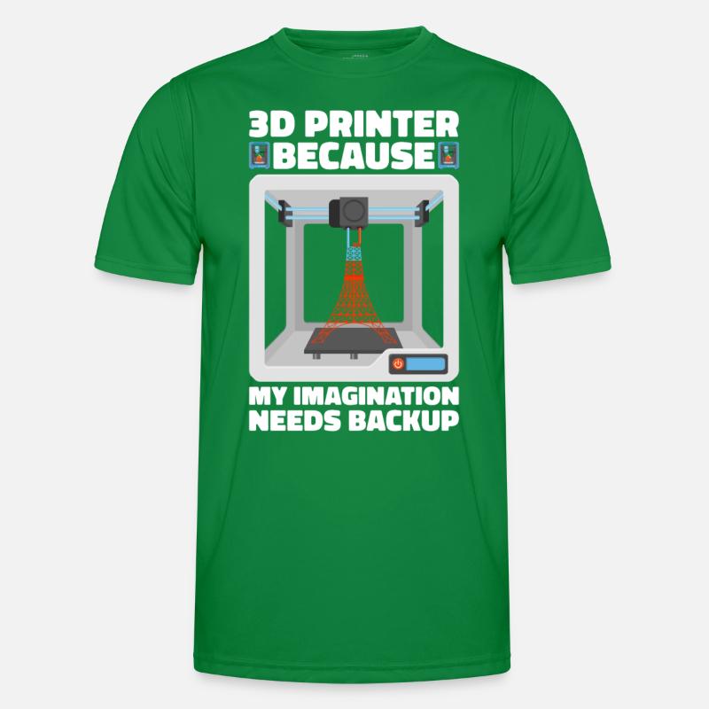 3D Drucker Filament 3D Drucken 3D Druck 3D Printer Männer Funktions-T-Shirt