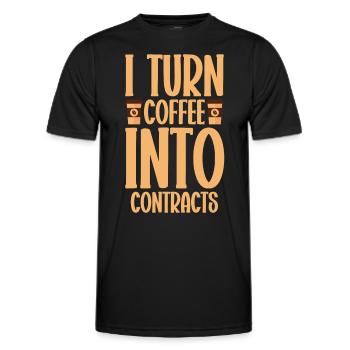 Agent immobilier Courtier immobilier Agent immobilier Agent immobilier - T-shirt sport Homme - noir - Devant - AI Model Male 178 dark (178cm)