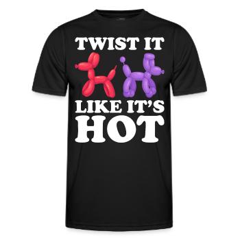 Balloon Twister Balloon Artist Balloon Animals - Men's Functional T-Shirt - black - Front - AI Model Male 178 dark (178cm)