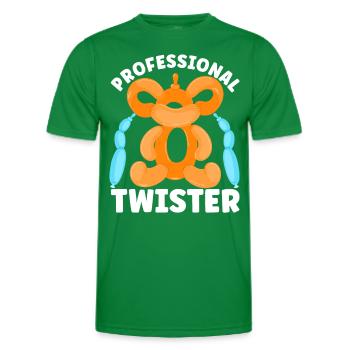 Ballon Twister Ballon Artiste Ballon Animaux - T-shirt sport Homme - vert - Devant - AI Model Male 178 dark (178cm)