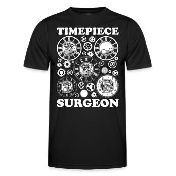 Horloger Horloger Horologues - T-shirt sport Homme - noir - Devant - AI Model Male 178 dark (178cm)