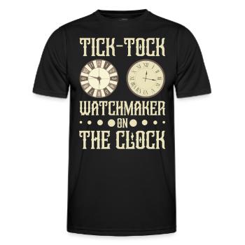 Horloger Horloger Horologues - T-shirt sport Homme - noir - Devant - AI Model Male 178 dark (178cm)