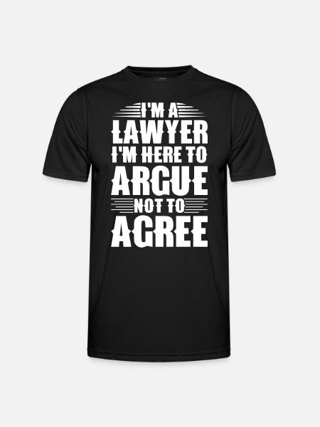 Lawyer Lawyer Court Public Prosecutor - Men's Functional T-Shirt - black