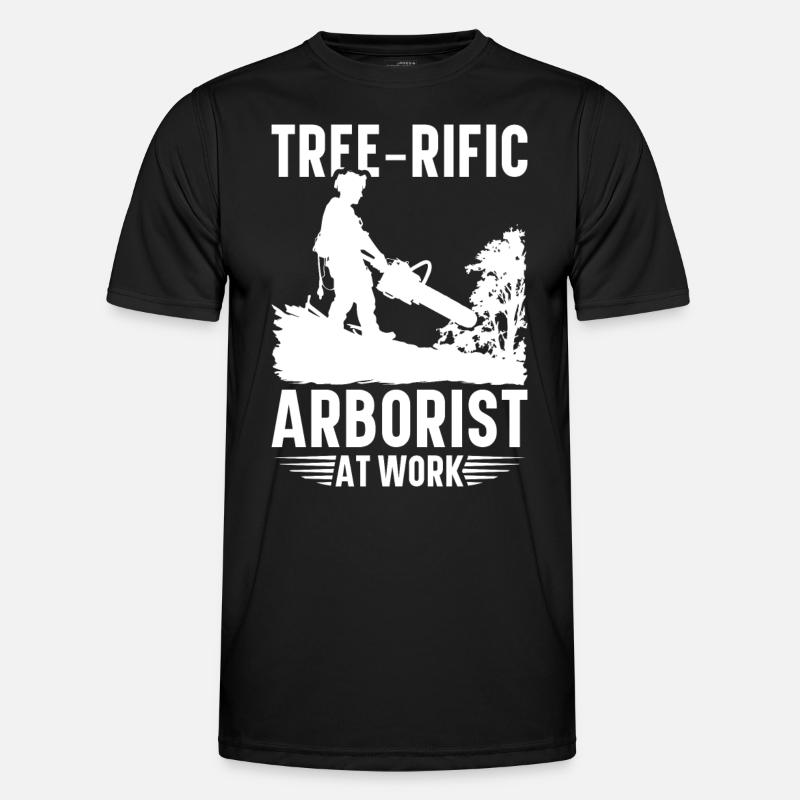 Arborist Baumpfleger Baumkletterer Baumklettern - Männer Funktions-T-Shirt - Schwarz