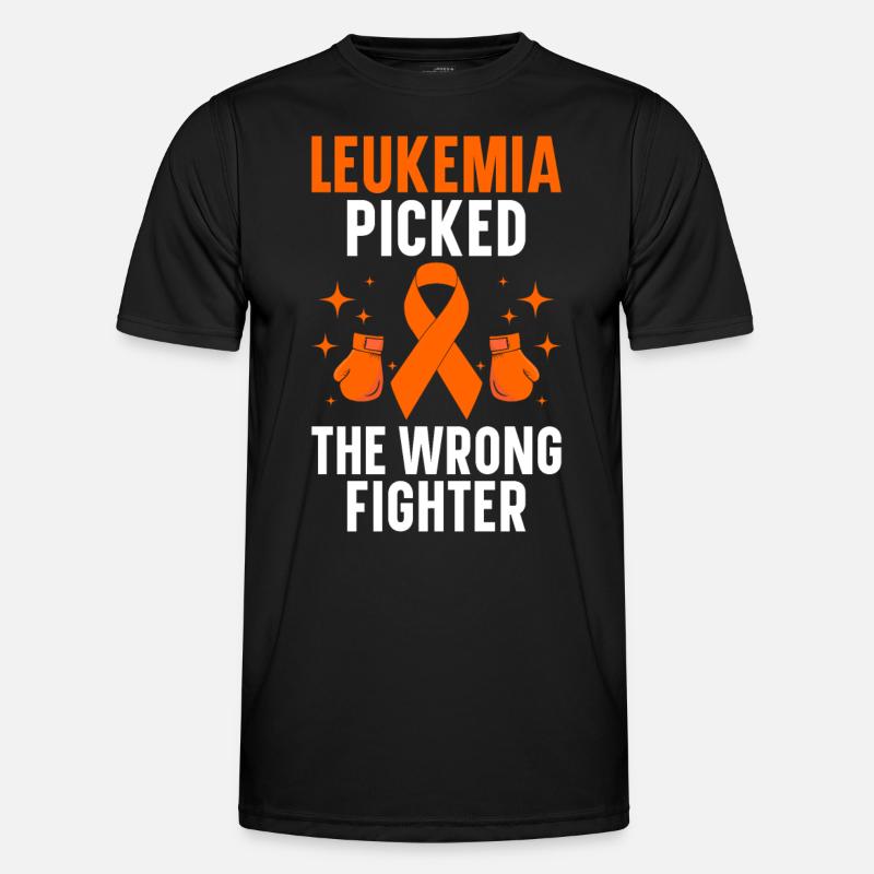 Leukämie Bewusstsein Blutkrebs Bekämpfung - Männer Funktions-T-Shirt - Schwarz