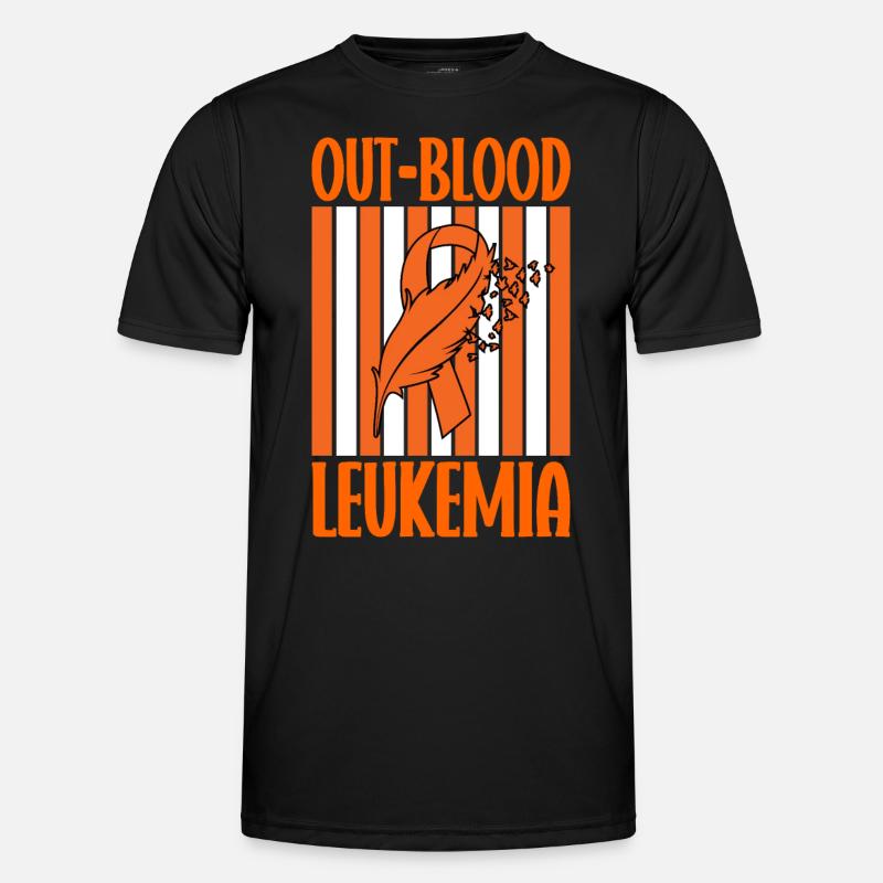 Leukämie Bewusstsein Blutkrebs Bekämpfung - Männer Funktions-T-Shirt - Schwarz