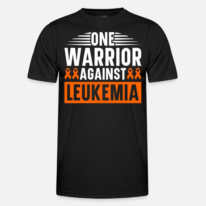 Leukämie Bewusstsein Blutkrebs Bekämpfung - Männer Funktions-T-Shirt - Schwarz