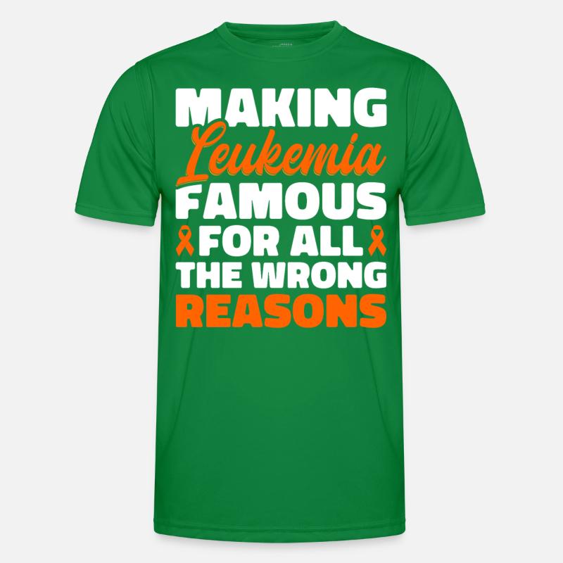 Leukämie Bewusstsein Blutkrebs Bekämpfung Männer Funktions-T-Shirt