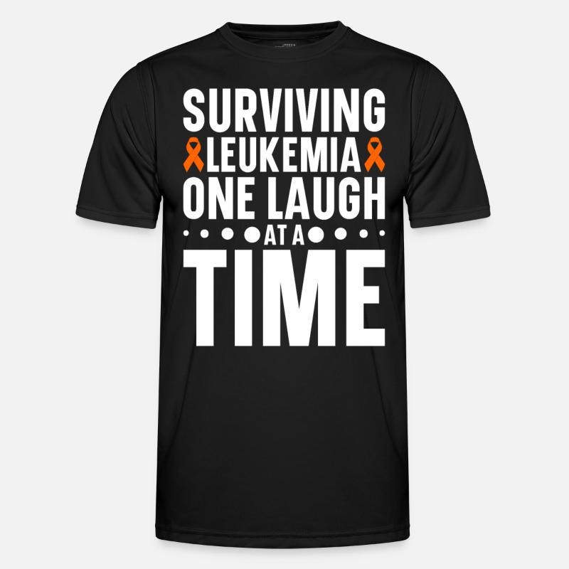 Leukämie Bewusstsein Blutkrebs Bekämpfung - Männer Funktions-T-Shirt - Schwarz