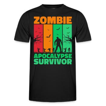 Halloween Costume - Men's Functional T-Shirt - black - Front - AI Model Male 178 dark (178cm)