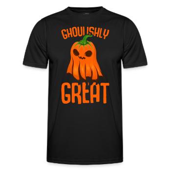 Halloween Costume - Men's Functional T-Shirt - black - Front - AI Model Male 178 dark (178cm)