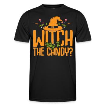 Halloween Costume - Men's Functional T-Shirt - black - Front - AI Model Male 178 dark (178cm)