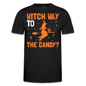 Halloween Costume - Men's Functional T-Shirt - black - Front - AI Model Male 178 dark (178cm)