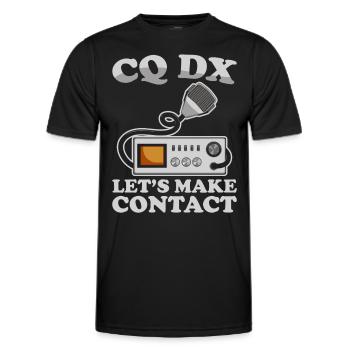 Ham Radio Amateur Radio Amateur Radio - T-shirt sport Homme - noir - Devant - AI Model Male 178 dark (178cm)
