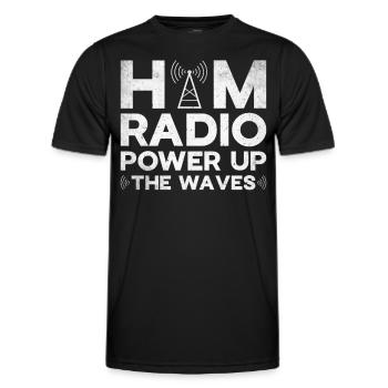 Ham Radio Amateur Radio Amateur Radio - T-shirt sport Homme - noir - Devant - AI Model Male 178 dark (178cm)